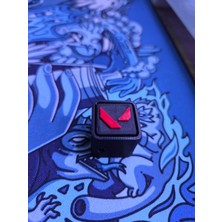 Valorant Clicker Anahtarlık – Mekanik Tuşlu Gamer Anahtarlık 3D Baskı Tıklamalı Tasarım