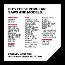 Oregon S55 Advancecut Motorlu Testere Zinciri 16 Inç Bar -55 Tahrik Bağlantıları Için – Düşük Geri Tepmeli Zincir Mcculloch, Stihl, ve Daha Fazlasına Uyar