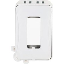 ML500W Tek Takım Yatay/dikey Montaj Hava Koşullarına Dayanıklı Genişletilebilir Düşük Profil Kullanımdayken Ekstra Görev, 15A, Beyaz