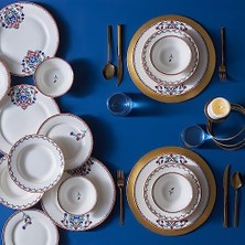 Nakkaş 24 Parça 6 Kişilik Yemek Takımı