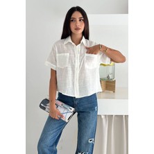 Noa Noa Kadın Kısa Kollu Gömlek – Soft Statement