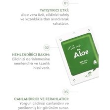 Mjcare Aloe Vera Özlü Yüz Maskesi 5'li 88092208001605 Nemlendirici ve Yatıştırıcı Etki