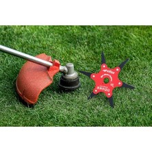 Çim Biçme Aparatı, 6 Bıçaklı, Ergonomik, Metal, Bahçe Tırpan Makinesi Ek Parça, CBA250