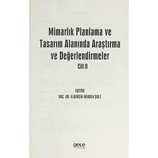 Mimarlık Planlama ve Tasarım Alanında Araştırma ve Değerlendirmeler Mayıs Cilt 2