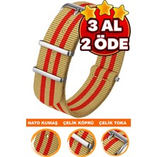 18MM-20MM-22MM-24MM Saatlerle Uyumlu Nato Kumaş Tekstil Saat Kordonu Kayışı Nato-Model-23