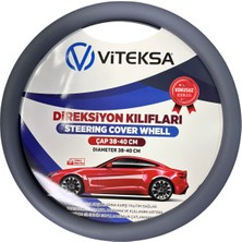 İzipec Silikon Direksiyon Kılıfı Gri 38 cm Kokusuz
