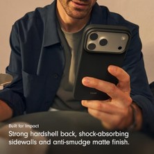 17 Pro Kılıfı, Magsafe ve Kamera Denetimi Özellikli, Mat Dış Yüzey, Mikrofiber Iç Kaplama – Granit Grisi