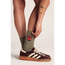 Unisex Istanbul Soket Çorap Haki