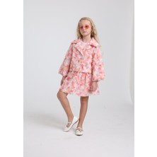 Escabel Kız Çocuk 3'lü Etekli Takım 5-9yaş Pembe