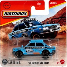 C0859 Matchbox 1:64 Tekli Arabalar 70 Datsun 510 Rally JBT02