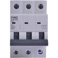 4VTB-3C50 Otomatik Sigorta 4,5ka C Tipi 3 Kutup 50A