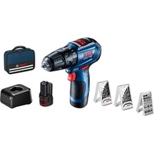Professional Gsb 12V-30 Akülü Darbeli Delme Vidalama Makinesi + 39 Parça Vidalama Seti (12 Volt, 2 x 2,0 Ah Akü, Şarj Cihazı, Toolbag Çanta)