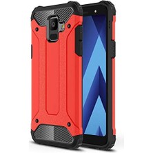 Galaxy A6 2018 Kılıf Rugged Armor Kırmızı