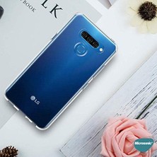 Lg K50 Için Kılıf Transparent Soft Beyaz [K50 ile Uyumlu Kılıf - Şeffaf]