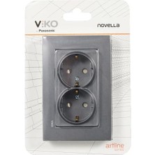 Füme Ikili Toprakli Priz Çarpma Karşıtı Çocuk Korumalı