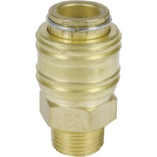 Orijinal Nipel R3/8" (Erkek) (Kompresör Aksesuarı, Sağlam Pirinçten Yapılmış, Pnömatik Hortumlar Için) - 4139208