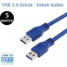 5 Metre Erkek Erkek USB 3.0 Kablo 5 Metre USB 3.0 Kablo Erkek Erkek USB 3.0 Kablo