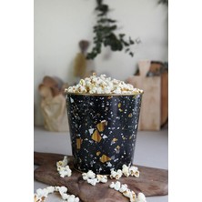 Popcorn Kutusu - Patlamış Mısır Kovası 13.5 Cm, Terrazo (Terrazzo)