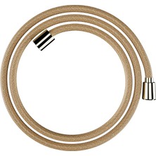28260990 Designflex Tekstil, 63 Inç Parlak Altın Optik El Duşu Hortumu