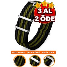 18MM-20MM-22MM-26MM Saatlerle Uyumlu Nato Kumaş Tekstil Saat Kordonu Kayışı Nato-Model-26