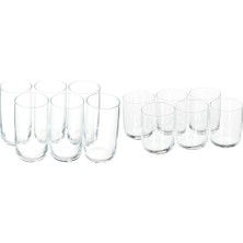 Meşrubat Bardağı, Şeffaf ve Su Bardağı, 6'lı, 280 cc