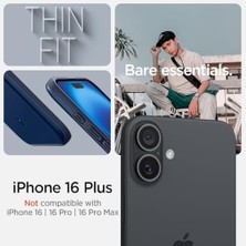 16 Plus ile Uyumlu Ince Magsafe Kılıf Thin Fit Hava Kanalı Teknolojisi Askeri Sınıf Koruma Magfit Navy Blue Kapak - ACS08061