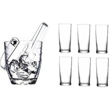 -Meşrubat Bardağı ve Buz Kovası Seti 8 Parça 191905