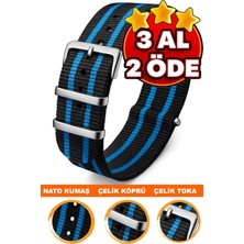 18MM-20MM-22MM-27MM Saatlerle Uyumlu Nato Kumaş Tekstil Saat Kordonu Kayışı Nato-Model-27