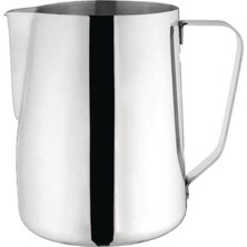 SS304 Paslanmaz Çelik Süt ve Kahve Potu, Pitcher Sütlük, Süt Köpürtücü, Köpürtme Kabı, 350 ml