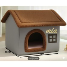 Feyza Design Yenilikçi Tasarımlı Köpek ve Kedi Yatağı Evi, 45X45 cm