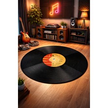 Emiroğlu Gerçek Plak Baskılı Yıkanabilir Halı–Kaymaz Dot Taban,Özel Süngerli Yüzey, Dekoratif Dijital Baskı