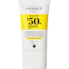 Cosmed Mineral Spf 50 Çok Hassas Ciltler Için Yüzde Yüz Mineral Filtreli Yüz Güneş Kremi