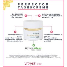 Vitayes Perfector Anti-Age, Day Cream,15 Spf, Face Cream With 24-Hour Moisture For The Skin, Repair And Protect Skin, Smoother Skin & Reduction Of Wrinkles, Intensive Care For The Face