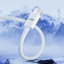 Pdateknoloji 60W Hızlı Şarj ve Data Kablosu AZ-06A (Beyaz)