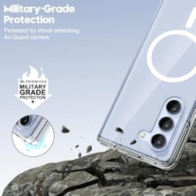 Galaxy Z Fold 5 Uyumlu Kamera Korumalı Şarj Özellikli Sert Sararmaz Kristal Şeffaf Kılıf (Şeffaf, Galaxy Z Fold 5)