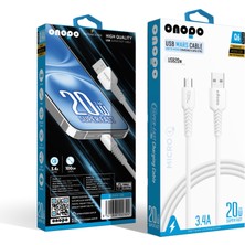 Onopo Android Xiaomi Uyumlu Kablo Micro To Usb Kablo 3.4a Uyumlu Hızlı Şarj Ve Data Kablosu 1m - Q6