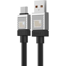 Coolplay Serisi Hızlı Şarj Kablosu USB To Type-C 100W, 2m, Siyah