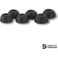Comply Galaxy Buds2 Pro Için Tasarlanmış Köpük Kulak Uçları | Üstün Konfor | Sarsılmaz Kesim | Küçük, 3 Çift, Siyah