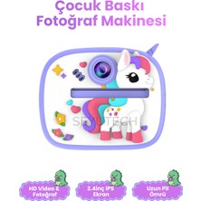 Seyutech Çocuk Kamerası Dijital Hd Video Kayıt ve Fotoğraf Termal Resim Kağıt Baskılı Yazıcı