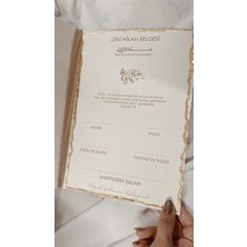 PremiumPort El Yırtmalı Varaklı Kapaklı Davetiye Belgesi, Şık ve Zarif Tasarım