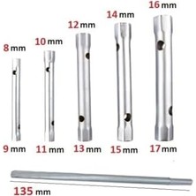 T Kollu Buji Boru Anahtar Seti Kovan Tipi Borulu Lokma Takımı 8-17MM Kollu Set 6 Parçalı