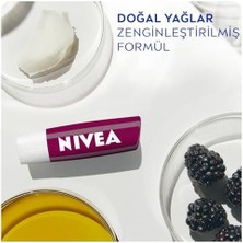 Nıvea Böğürtlen Dudak Bakım Kremi 4.8 Gr, 24 Saat Nemlendirme,böğürtlen Kokusu,ışıltılı Renk,mineral Yağı Içermez