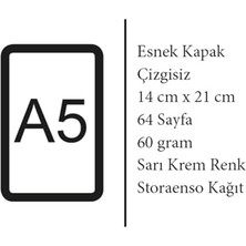 Retronote Renaissance Series - A5, Da Vinci 4'lü Defter Seti I, Çizgisiz, Toplam 256 Sayfa, Her Biri 64 Sayfa, Tel Dikiş, Esnek Kapak, Oval Kenar, Tuval Doku, 60 Gram, Sarı Krem Renk