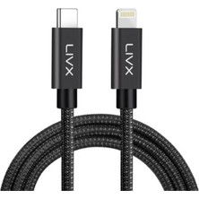 Horizontal 20W Type C To Lightning iPad Hızlı Şarj ve Data Kablosu Space Gray Brt (2 Metre)
