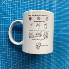 - Baskılı Kupa Bardak Mug + Bilek Destekli Mouse Pad