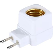 Fişli Açma Kapama Anahtarlı Prize Takılan E27 Ampul Duy, Gece Lambası