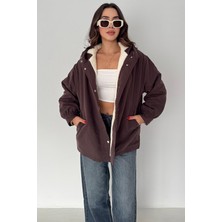 Noa Noa Kadın Peluş Astarlı Kapüşonlu Mont – Winter Hug