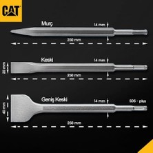 DA03903 Sds Plus 3 Parça Profesyonel Murç/keski Kırıcı Uç Seti