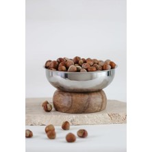 & Ahşap Tabanlı Metal Yüksek Çerez Dekorasyon Sunum Tabak Stand