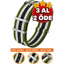 18MM-20MM-22MM-30MM Saatlerle Uyumlu Nato Kumaş Tekstil Saat Kordonu Kayışı Nato-Model-30